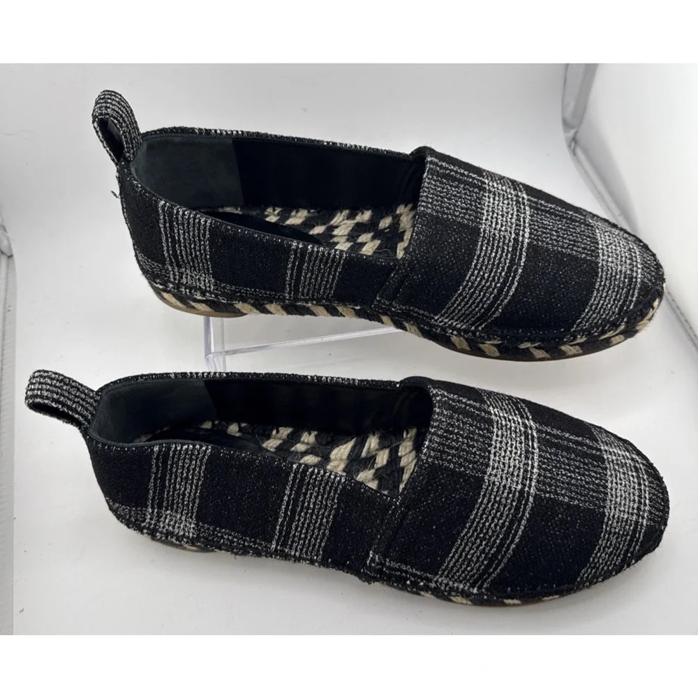 Proenza Schouler Women's Plaid Felt Espadrille Flats Sz 38 EUR or 7.5 US NWB - Picture 2 of 14